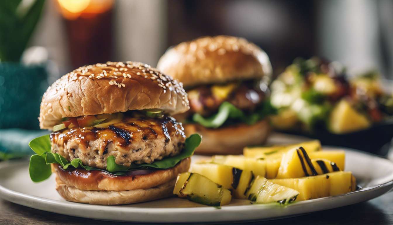 Pineapple Teriyaki Turkey Burgers - Frank&amp;#39;s Food Blog