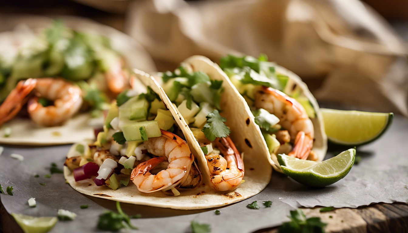 Chipotle Lime Grilled Shrimp Tacos