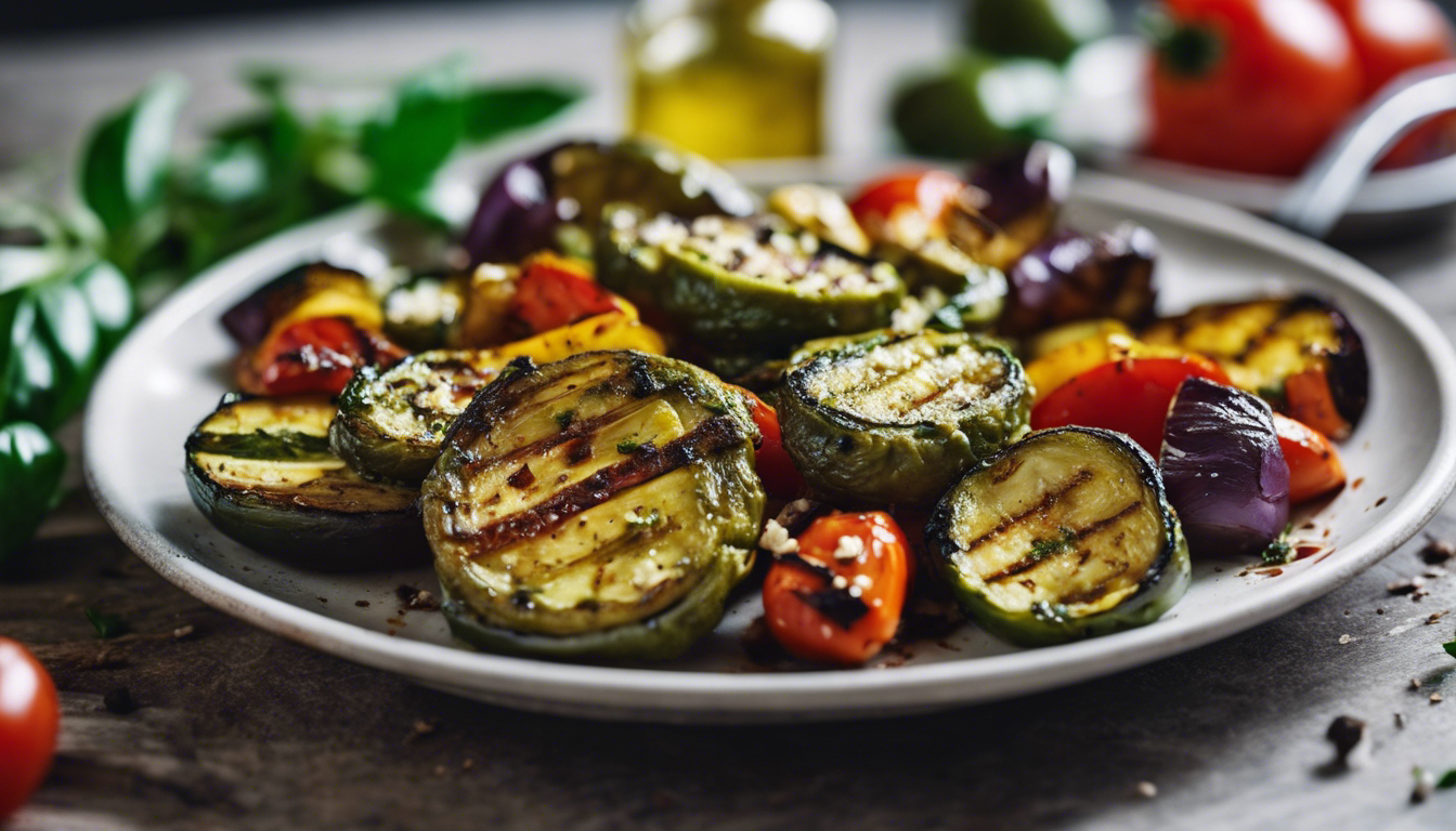 Pesto Marinated Grilled Vegetables