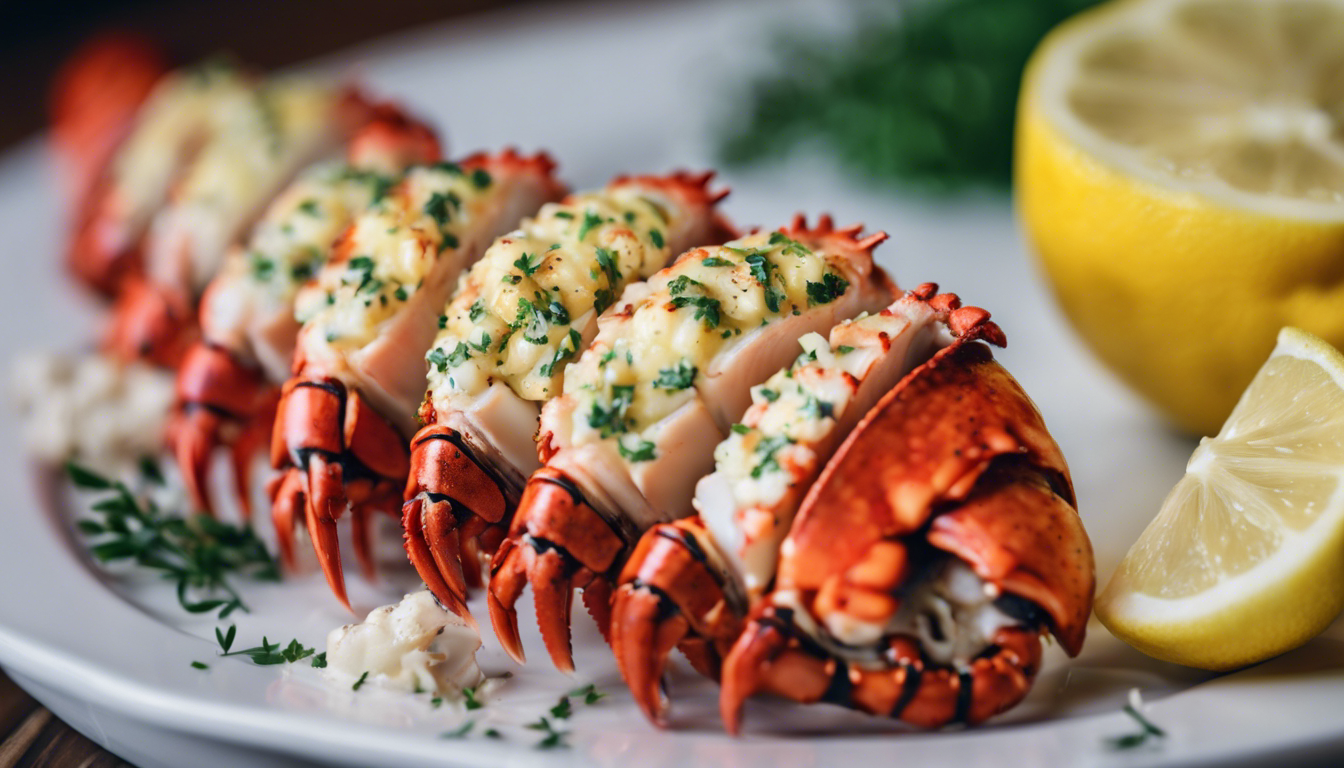 Lemon Garlic Butter Grilled Lobster Tails