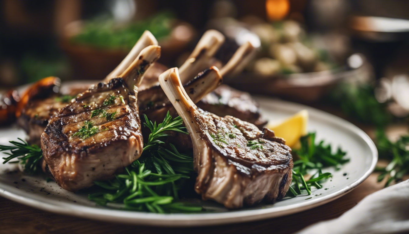 Garlic Herb Grilled Lamb Chops