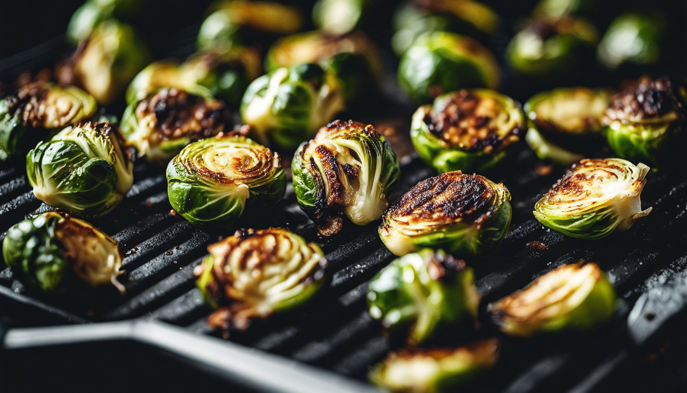 Garlic Parmesan Grilled Brussels Sprouts