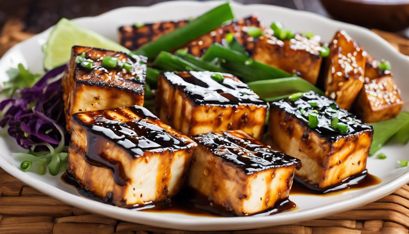 Teriyaki Glazed Grilled Tofu - Frank's Food Blog