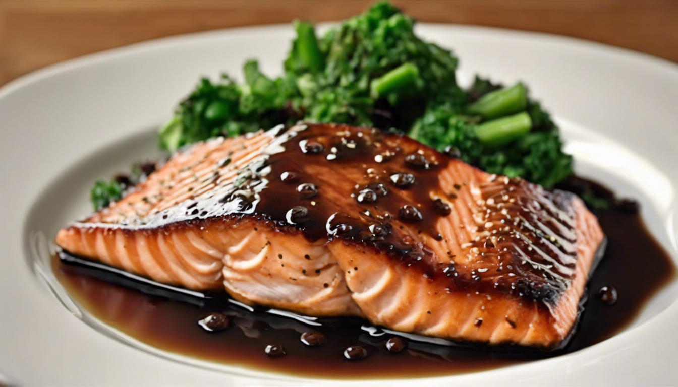 Maple Balsamic Glazed Salmon