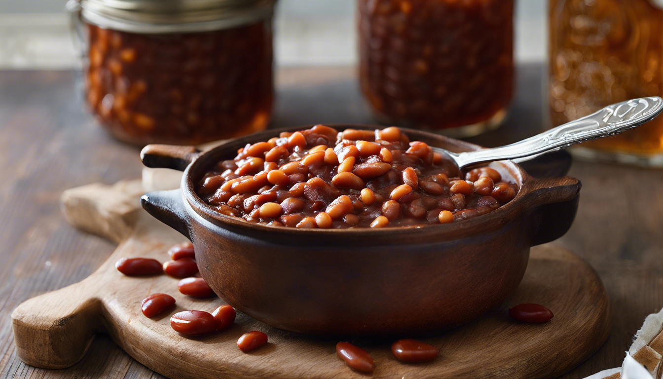 Smoked Maple Bourbon Baked Beans