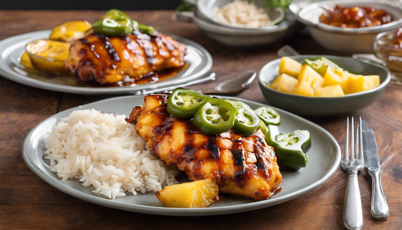 BBQ Pineapple Jalapeño Chicken