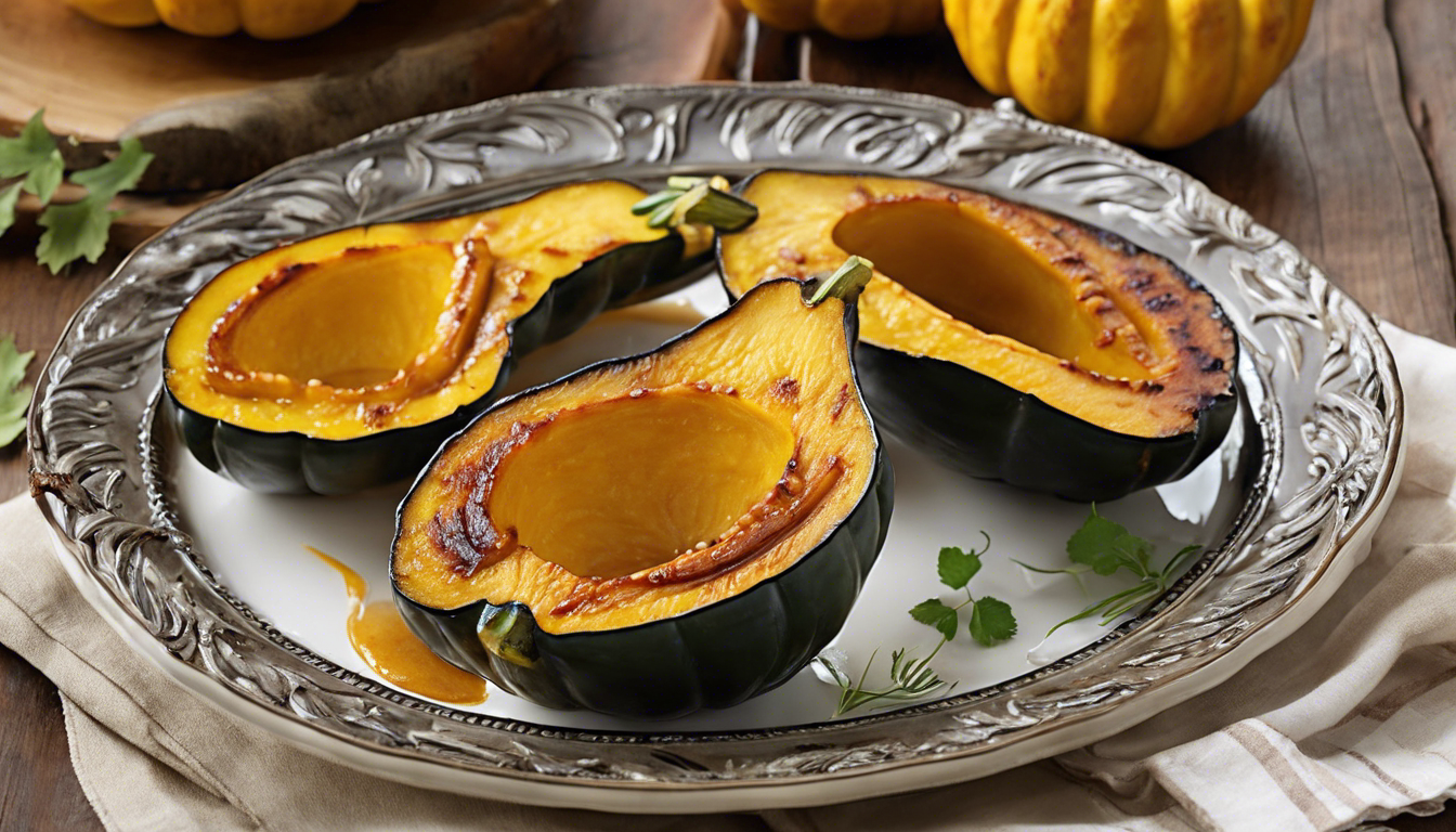 Maple Glazed Grilled Acorn Squash