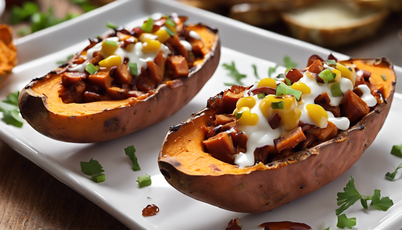 BBQ Sweet Potato Skins