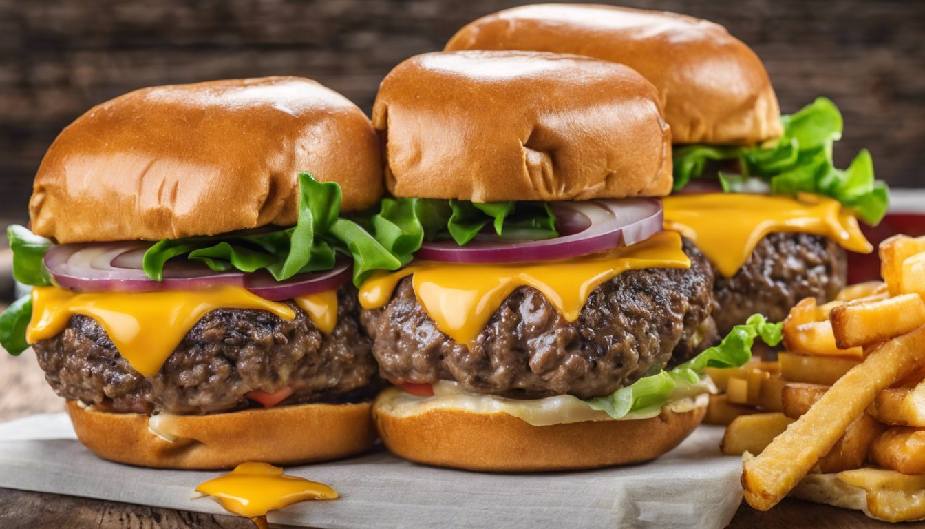 Air Fryer Cheeseburgers