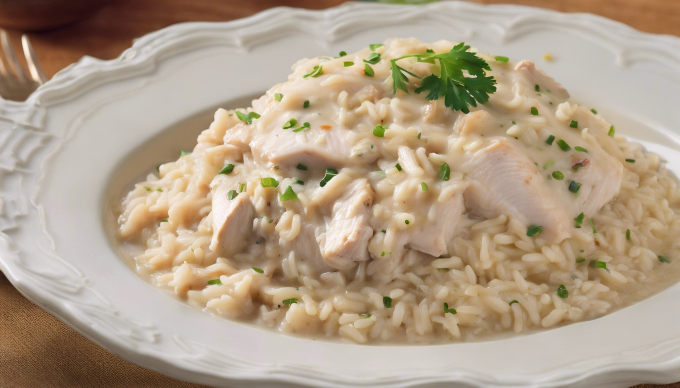 Creamy Chicken and Rice Crock Pot Recipe