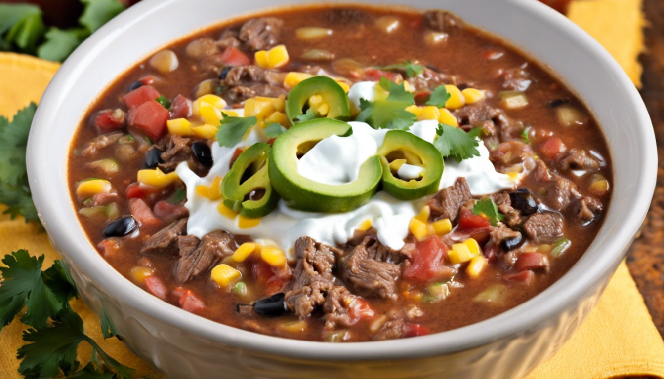 Beef Taco Soup Crock Pot Recipe