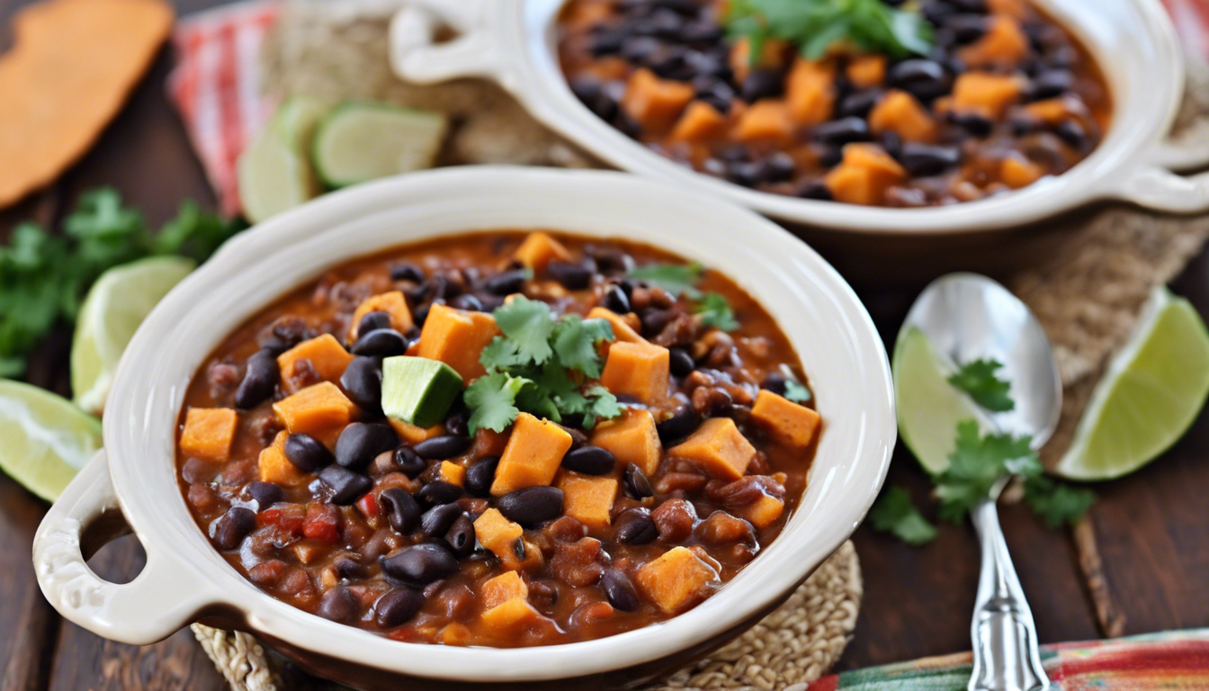 Sweet Potato and Black Bean Chili Crock Pot Recipe