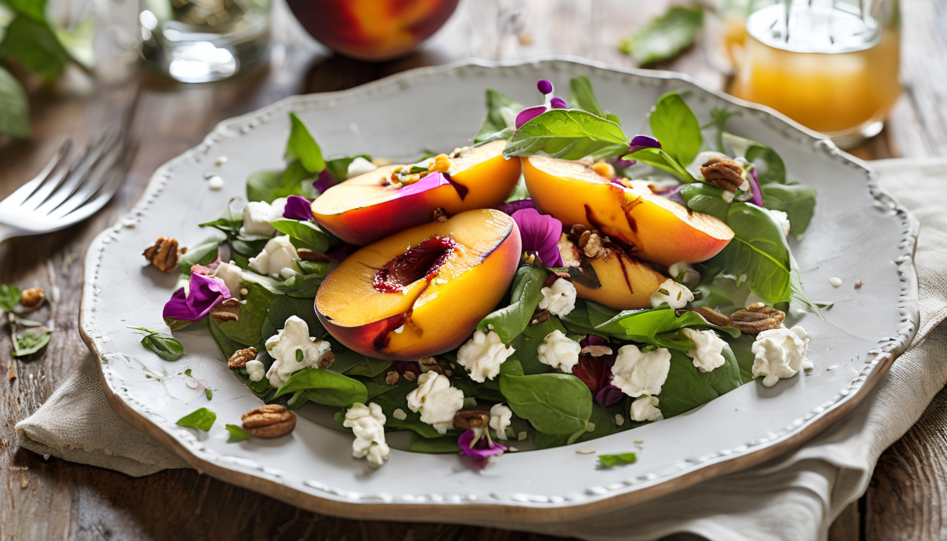 Grilled Peach Salad