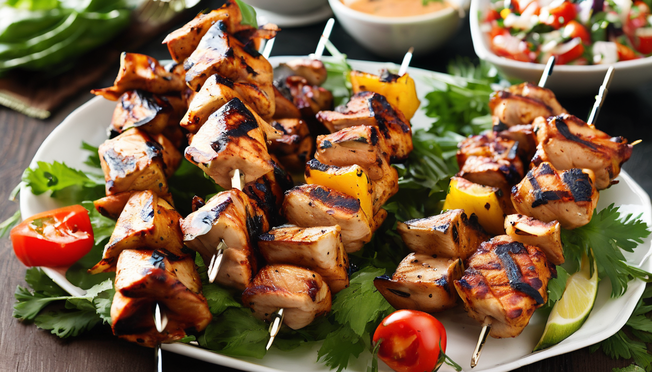 Grilled Chicken Kebabs