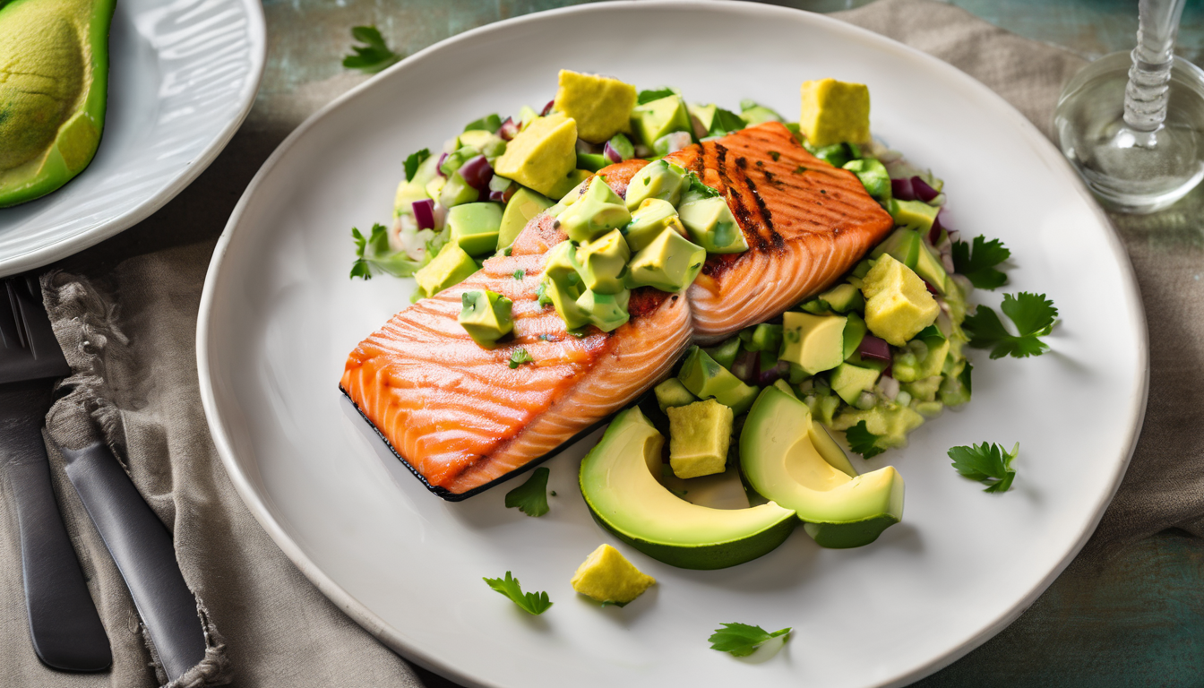 Salmon with Avocado Salsa