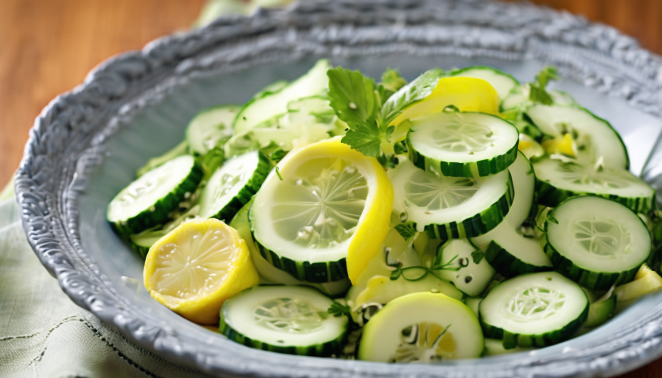 Lemon Cucumber Salad
