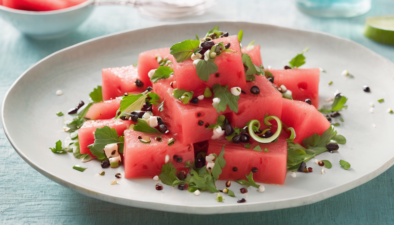 Spicy Watermelon Salad