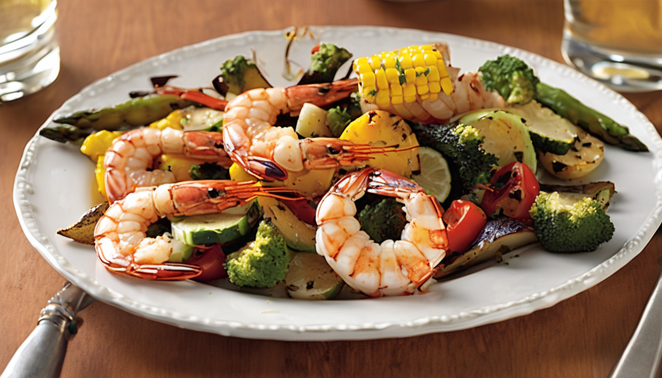 Grilled Shrimp and Veggies
